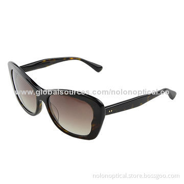 New Design Acetate Sunglasses in Tortoise, Customized Logos Available